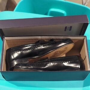 Giorgio Brutini Black Leather Slip-Ons